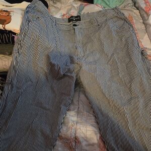 Black and White Striped Pants